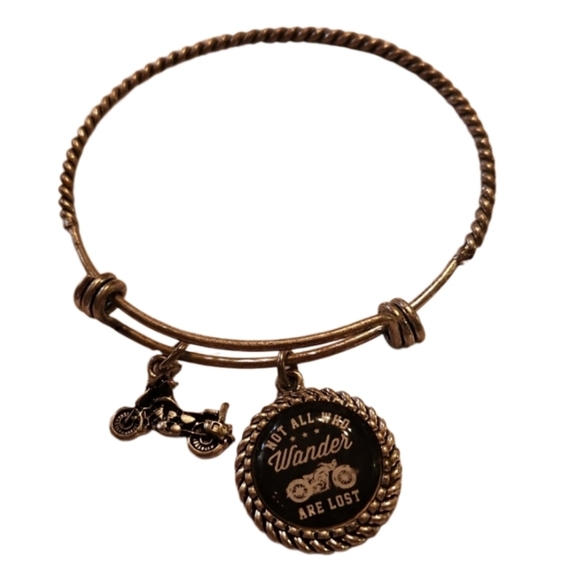 Spring bangle motorcycle charms twisted - Picture 1 of 3